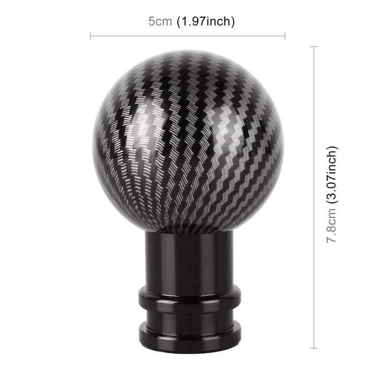 Sleek Carbon Fibre Metal Gear Shift Knob for Ultimate Driving Experience