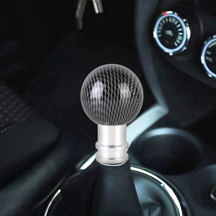 Sleek Carbon Fibre Metal Gear Shift Knob for Ultimate Driving Experience