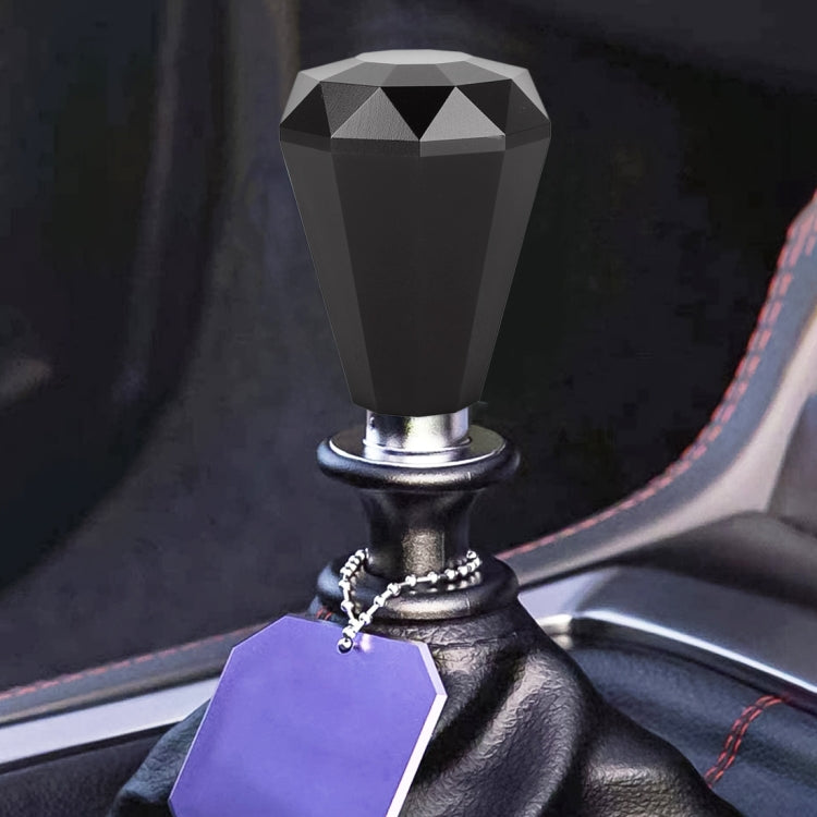Luxurious Diamond-Shaped Metal Gear Stick Knob for Cars