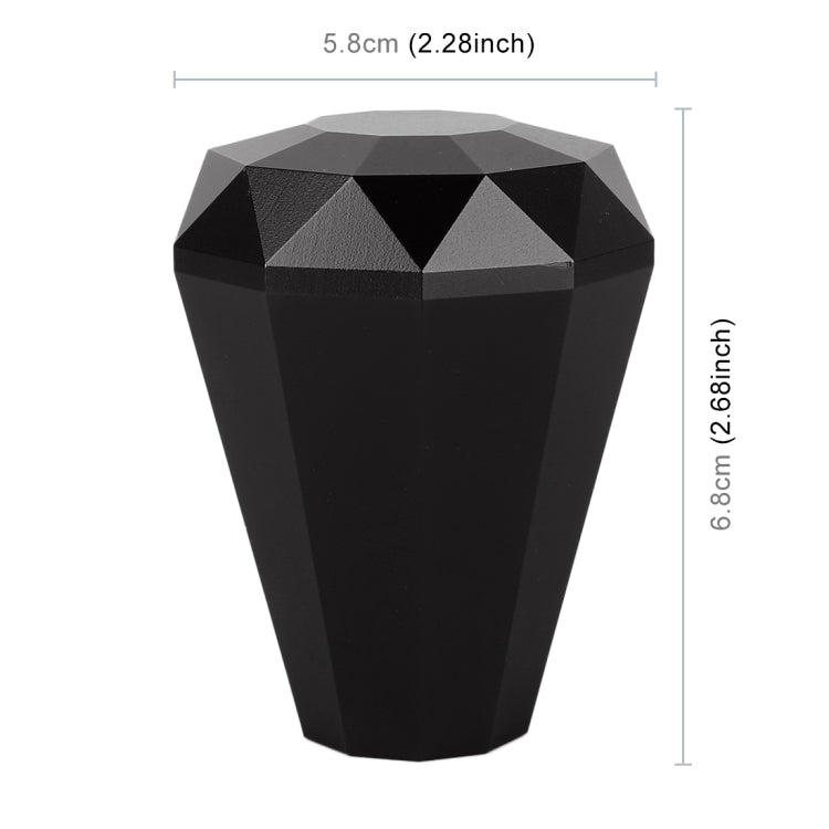 Luxurious Diamond-Shaped Metal Gear Stick Knob for Cars