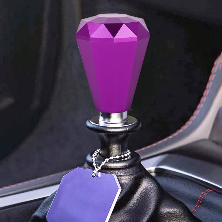 Luxurious Diamond-Shaped Metal Gear Stick Knob for Cars