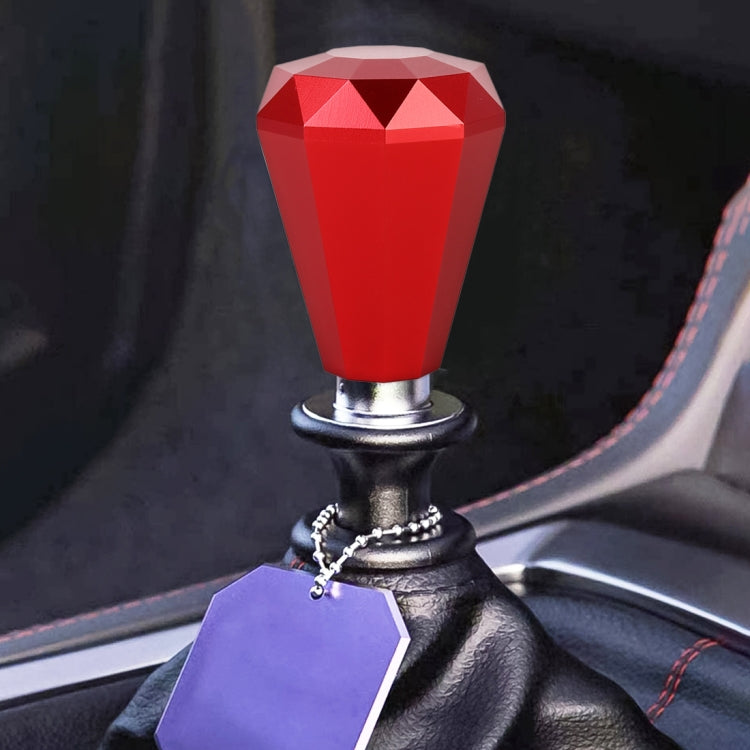 Luxurious Diamond-Shaped Metal Gear Stick Knob for Cars