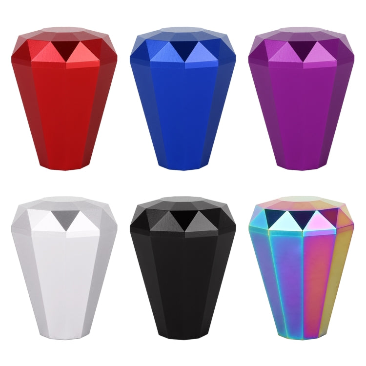 Luxurious Diamond-Shaped Metal Gear Stick Knob for Cars