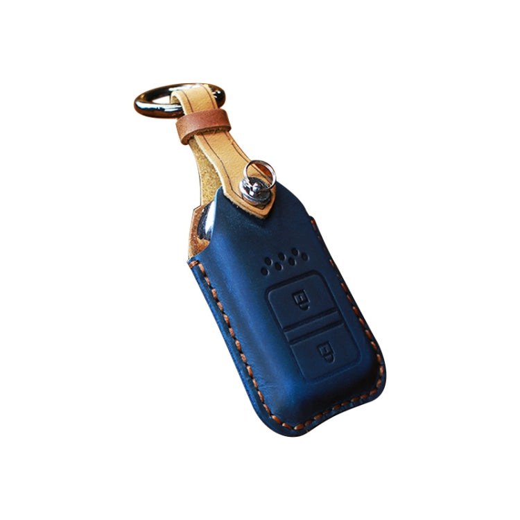 Elegant Cowhide Leather Key Case for Honda Cars – Dual Key Protection