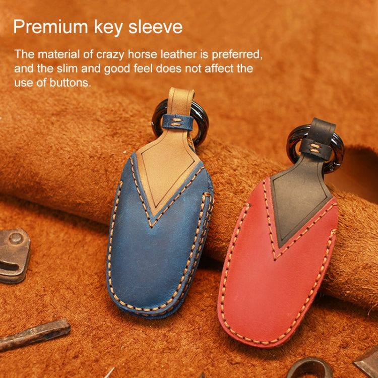 Stylish Cowhide Leather Key Cover for PEUGEOT Vehicles