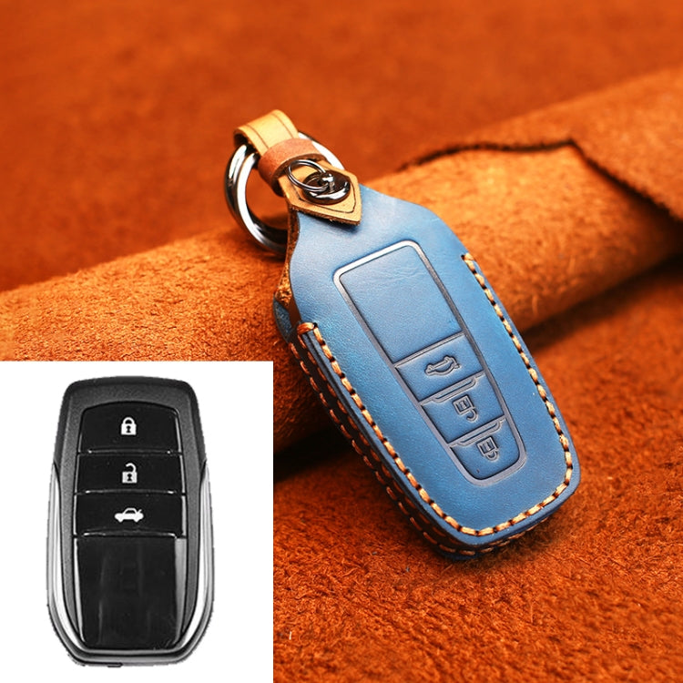 Luxury Leather Key Case for Toyota - Three Key Holder in Premium Cowhide