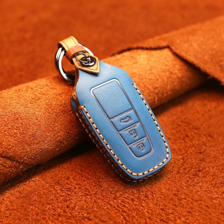 Luxury Leather Key Case for Toyota - Three Key Holder in Premium Cowhide