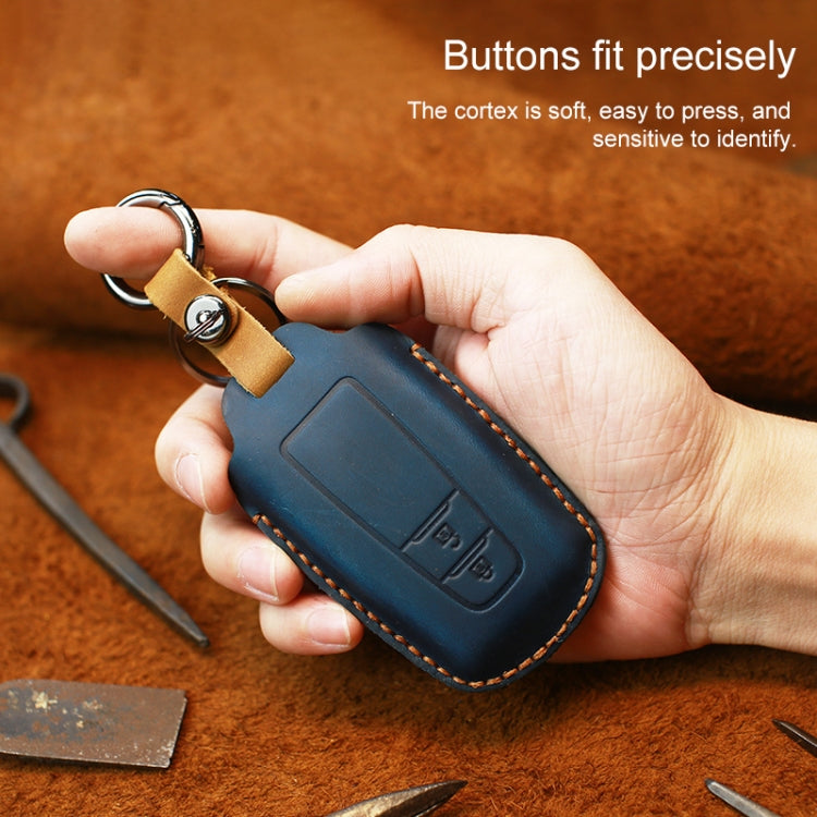 Luxury Leather Key Case for Toyota - Three Key Holder in Premium Cowhide
