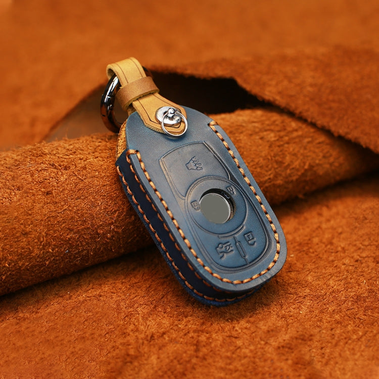 Luxurious Cowhide Leather Key Cover for Buick - Five Key Holder Edition