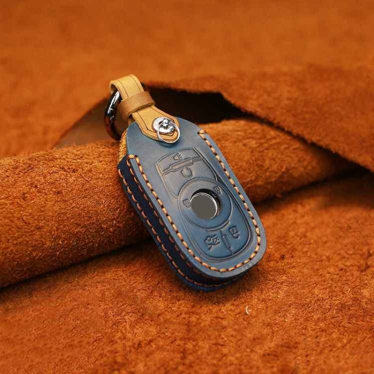 Luxurious Cowhide Leather Key Holder for Buick Vehicles – Six-Key Edition