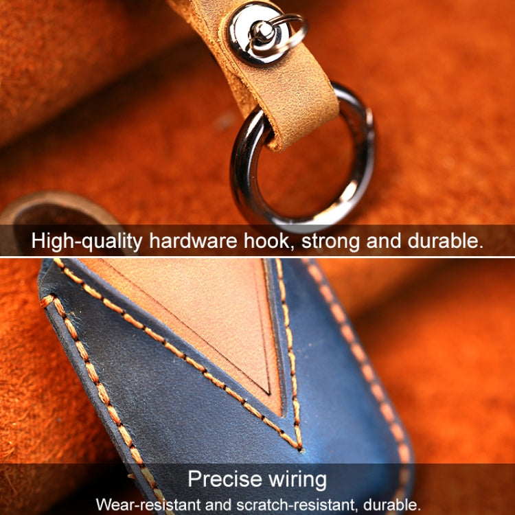 Kia Classic Cowhide Leather Key Cover – Stylish Protection for Your Key