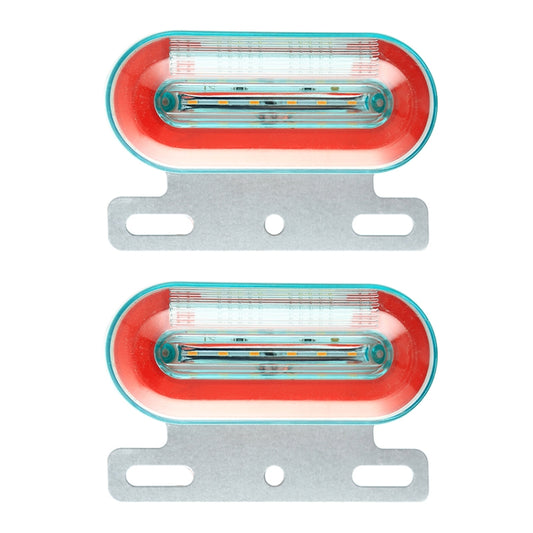 2 PCS 12V 12LED Car Oval Side Lamp