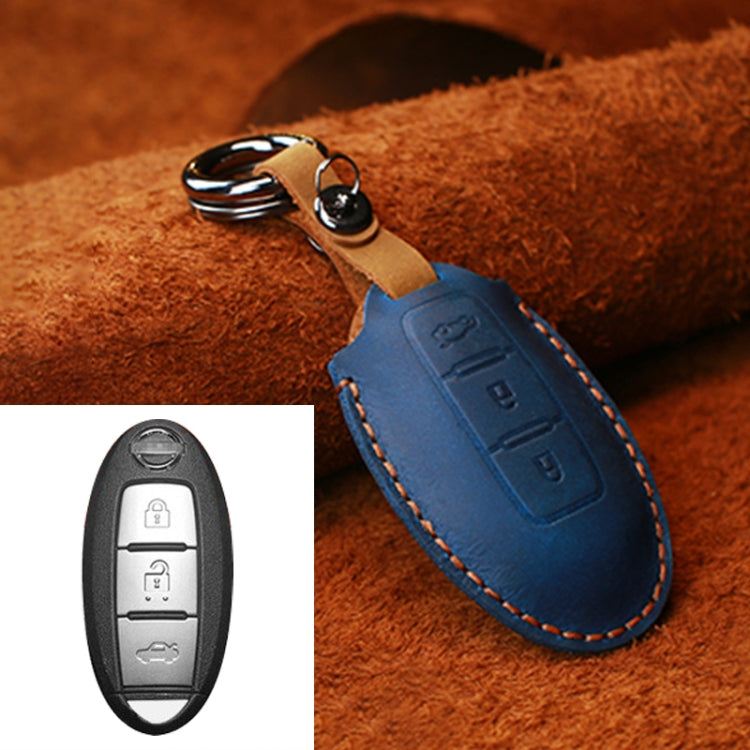 Nissan Cowhide Leather Key Case – Stylish Protection for Your Three-Key Tailgate Model
