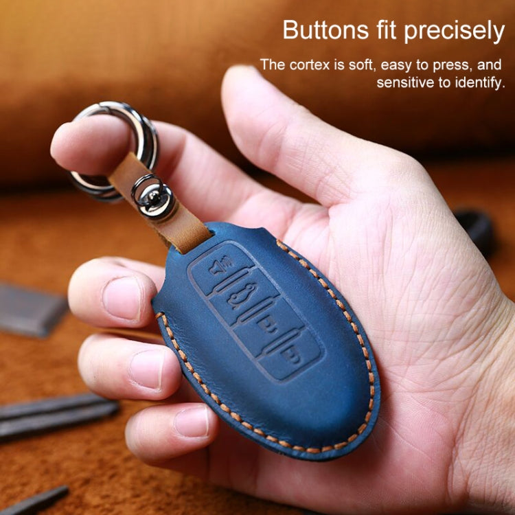 Nissan Cowhide Leather Key Case – Stylish Protection for Your Three-Key Tailgate Model