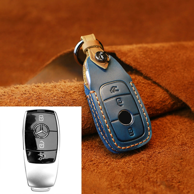 Luxury Cowhide Leather Key Case for Mercedes-Benz – Stylish Protection for Your Car Key