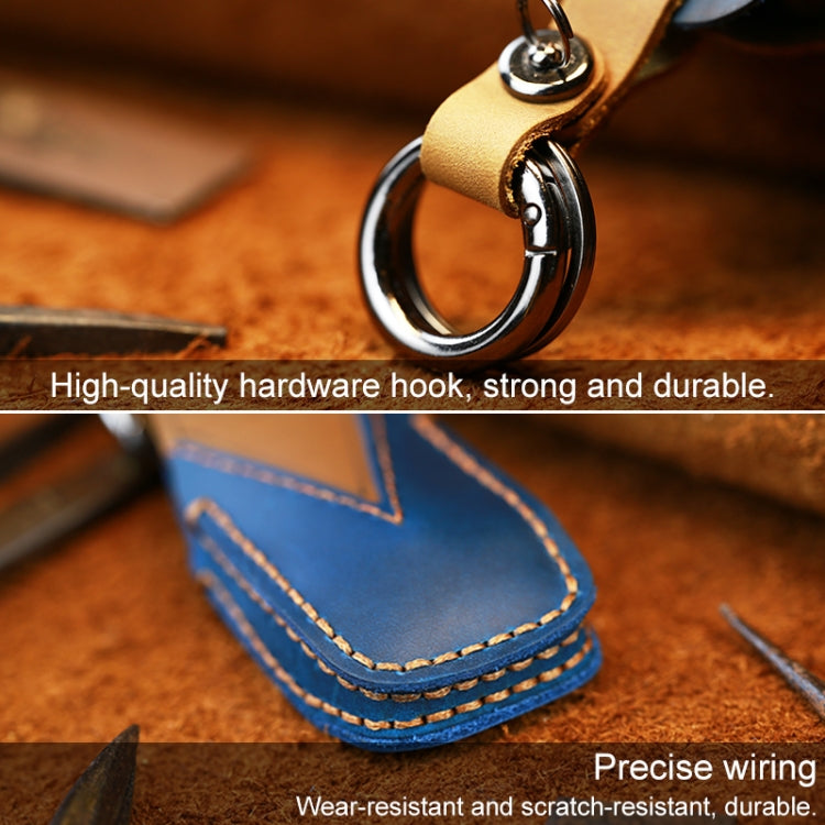 Luxury Cowhide Leather Key Case for Mercedes-Benz – Stylish Protection for Your Car Key