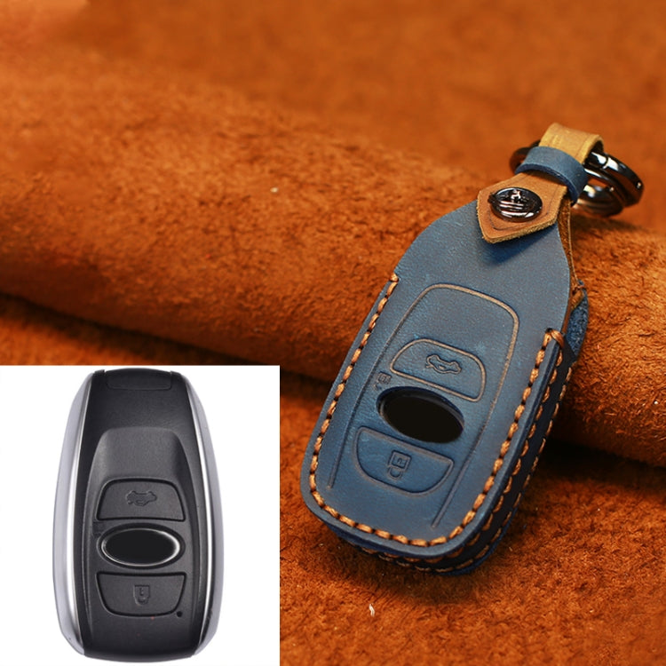 Luxurious Cowhide Leather Key Case for Subaru - Ultimate Protection & Style