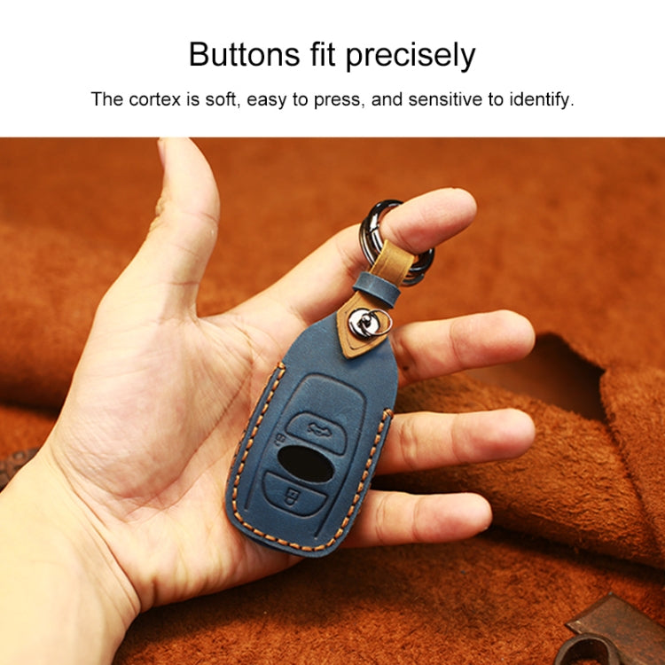 Luxurious Cowhide Leather Key Case for Subaru - Ultimate Protection & Style