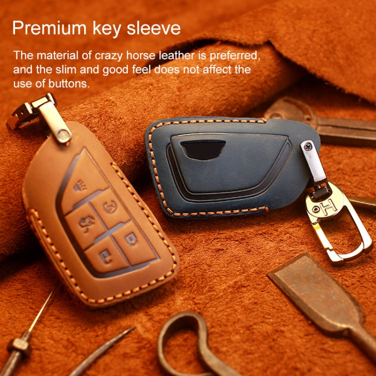 Cadillac Premium Cowhide Leather Key Fob Protector Case
