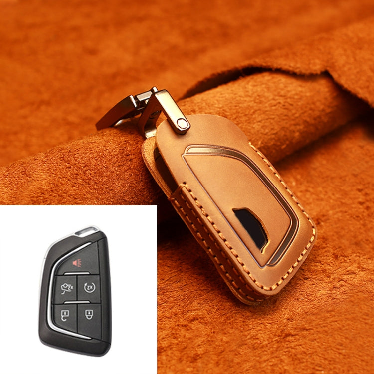 Cadillac Premium Cowhide Leather Key Fob Protector Case