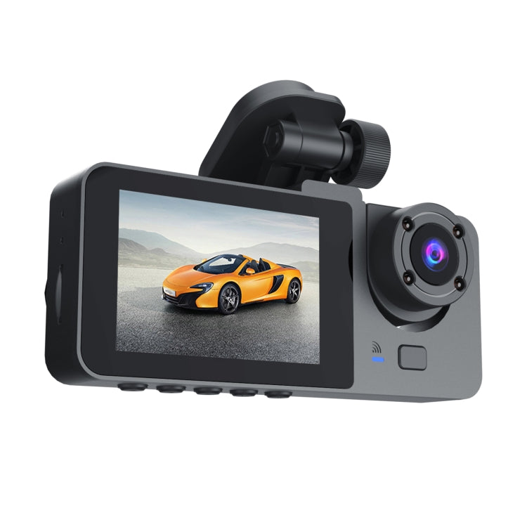 A2 3-In-1 HD Car Dash Cam with Dual Lens and Rear View Recording