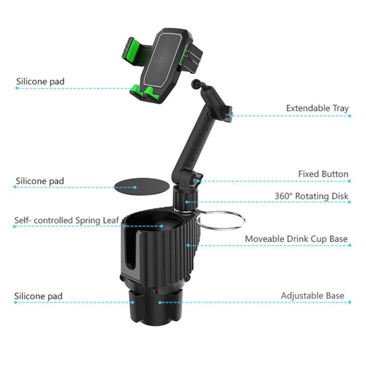 Car Cup and Phone Organiser for Enhanced Driving Convenience