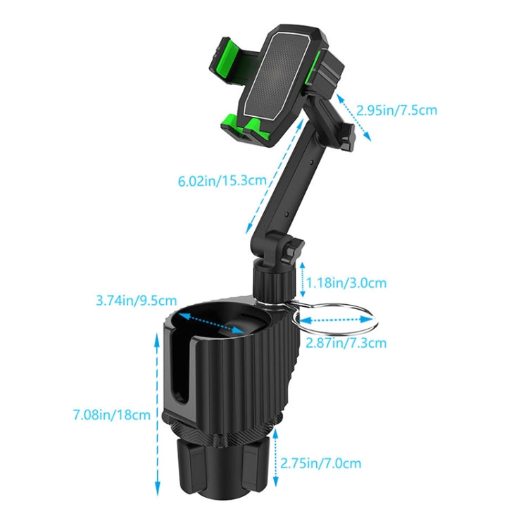 Car Cup and Phone Organiser for Enhanced Driving Convenience