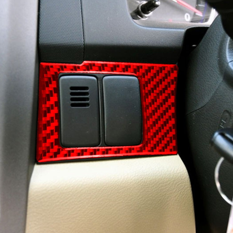 Carbon Fibre Decorative Stickers for Honda CR-V 2007-2011 Central Control Panel - 2 Pack
