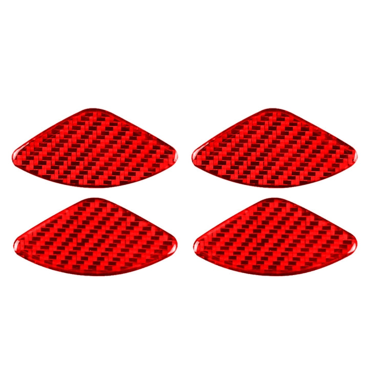 Carbon Fibre Door Bowl Décor Stickers Set for Honda CR-V 2007-2011 - 4 Piece Upgrade