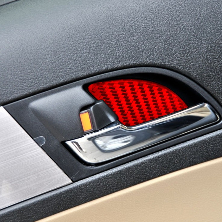 Carbon Fibre Door Bowl Décor Stickers Set for Honda CR-V 2007-2011 - 4 Piece Upgrade