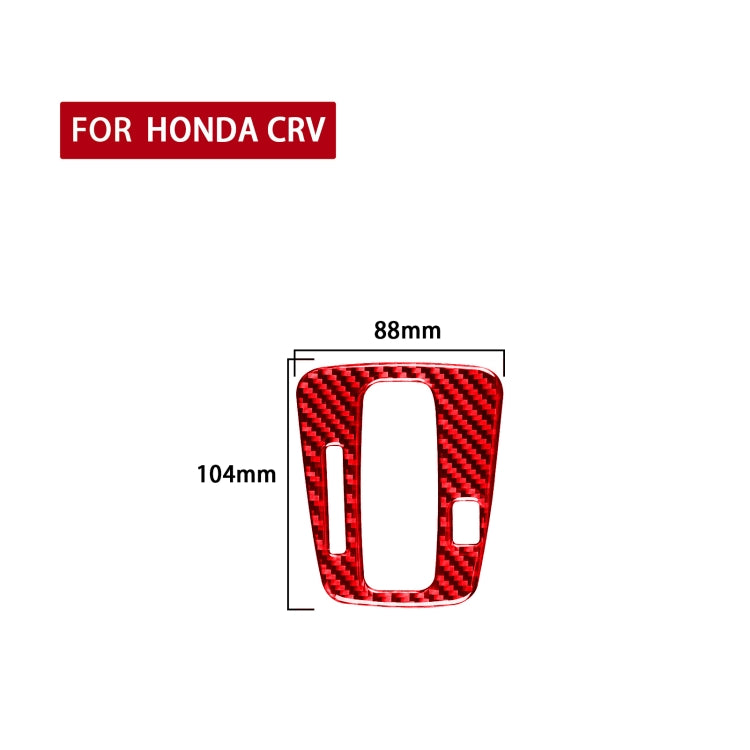 Carbon Fibre Gear Indicator Frame Sticker for Honda CRV (2007-2011) - Left Drive Decor Upgrade