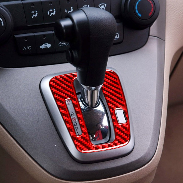 Carbon Fibre Gear Indicator Frame Sticker for Honda CRV (2007-2011) - Left Drive Decor Upgrade