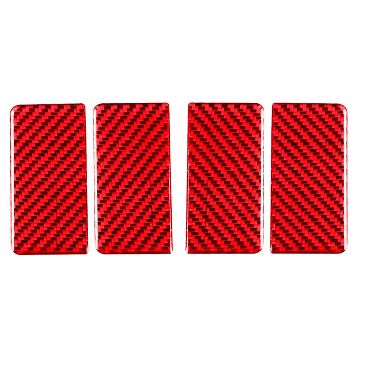 Carbon Fibre Armrest Gasket Sticker Set for Honda CRV 2007-2011 – 4 Piece Decorative Enhancement