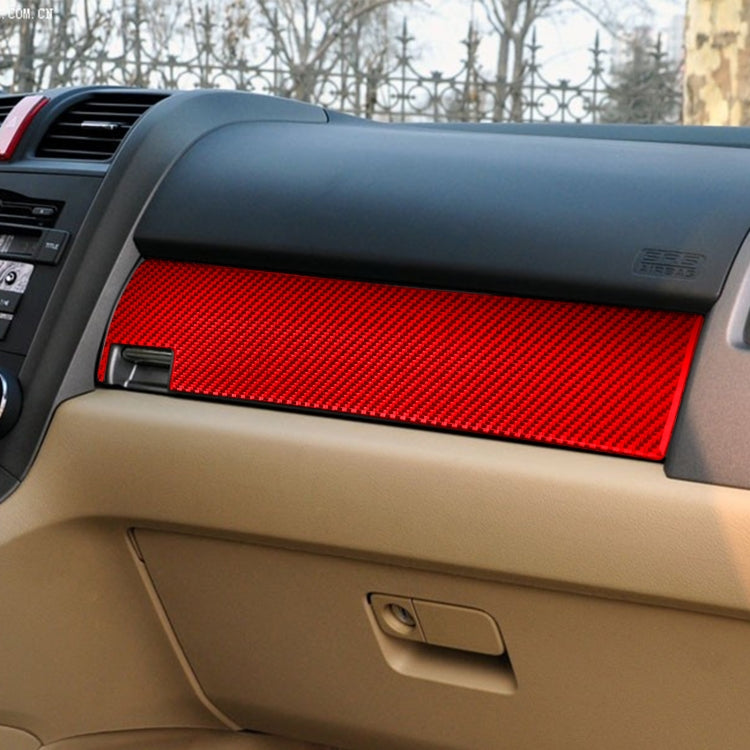 Carbon Fibre Decorative Sticker for Honda CR-V (2007-2011) Co-Pilot Glove Box Panel – Left Drive Enhancement