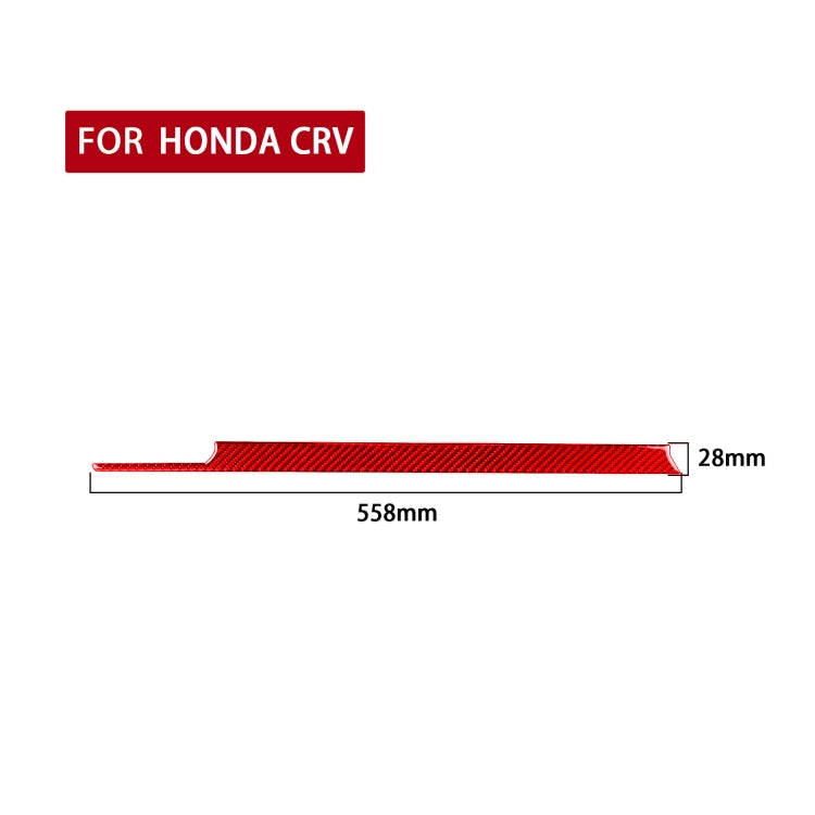 Carbon Fibre Centre Control Trim Sticker for Honda CRV 2007-2011 - Right Hand Drive