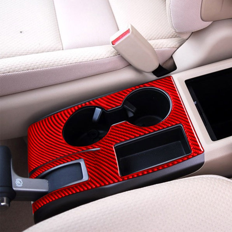 Carbon Fibre Decorative Cup Holder Panel Sticker for Honda CRV 2007-2011, Left Drive