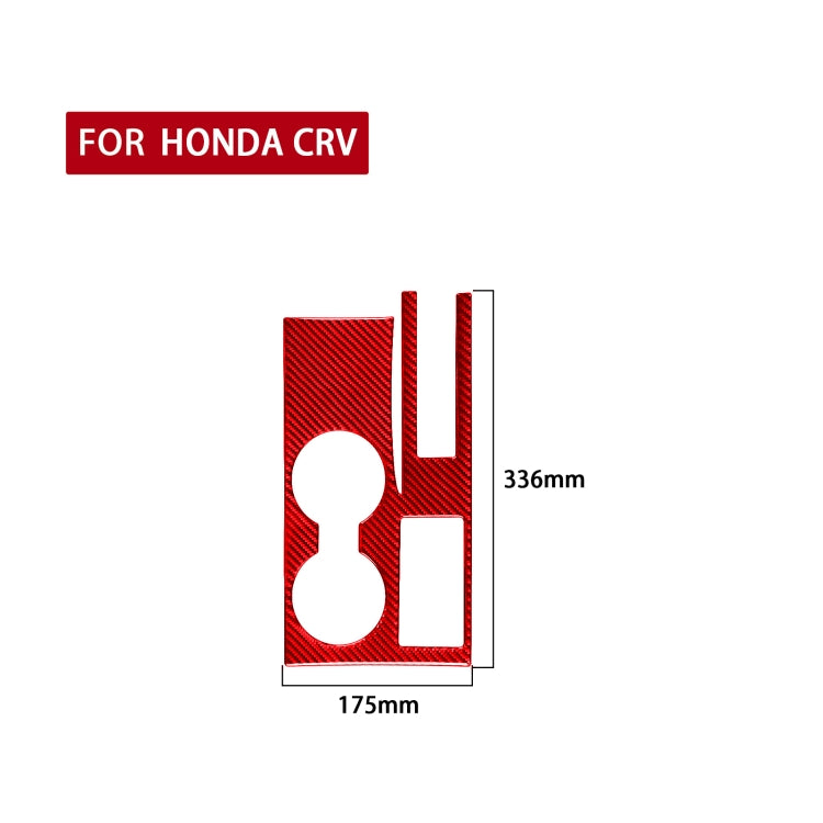 Carbon Fibre Decorative Sticker for Honda CR-V 2007-2011 Cup Holder Panel