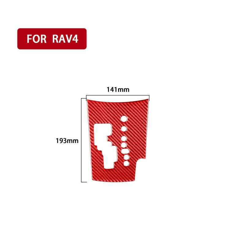 Premium Carbon Fibre Gear Panel Trim Sticker for Toyota RAV4 (2006-2013) - Right-Hand Drive