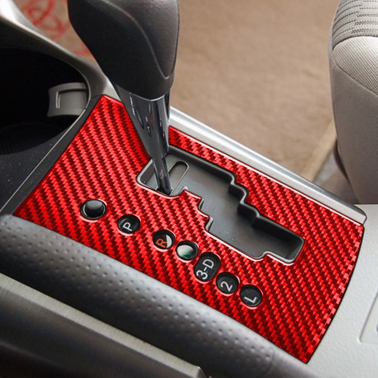 Sleek Carbon Fibre Gear Stick Panel Decal for Toyota RAV4 (2006-2013) - Left Hand Drive