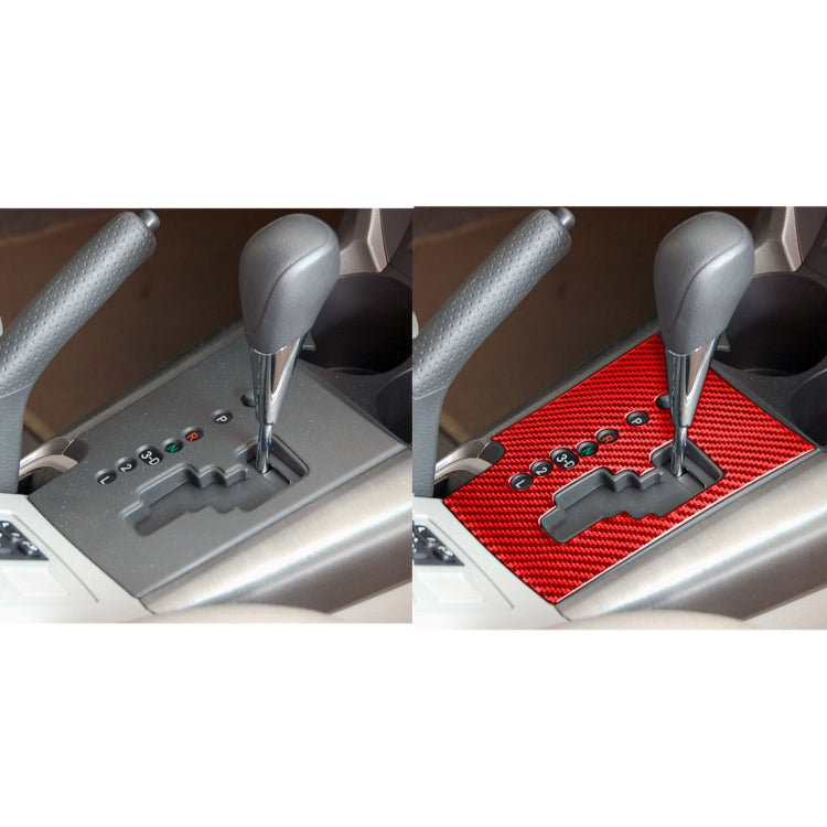 Sleek Carbon Fibre Gear Stick Panel Decal for Toyota RAV4 (2006-2013) - Left Hand Drive