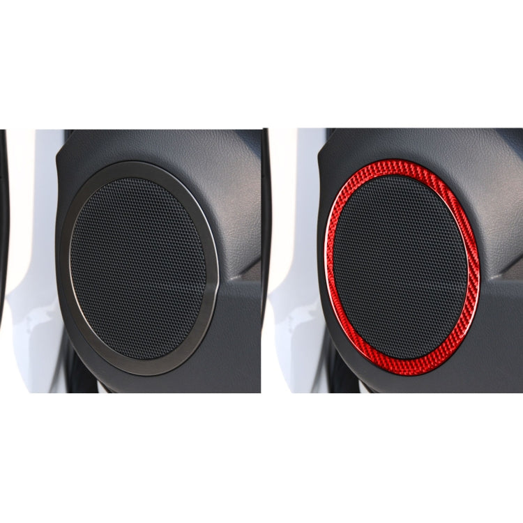 Stylish Carbon Fibre Door Horn Trim for Toyota RAV4 (2006-2013)