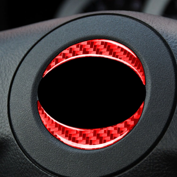 Carbon Fibre Steering Wheel Emblem Sticker for Toyota RAV4 (2006-2013) - Stylish Interior Upgrade