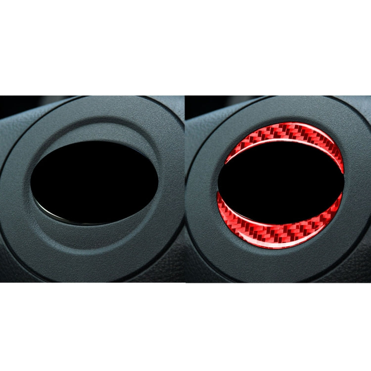 Carbon Fibre Steering Wheel Emblem Sticker for Toyota RAV4 (2006-2013) - Stylish Interior Upgrade