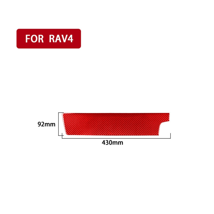 Carbon Fibre Decorative Sticker for Toyota RAV4 Passenger Centre Control Panel (2006-2013) - Right Drive