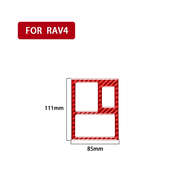 Toyota RAV4 Carbon Fibre Mirror Adjustment Switch Frame Decorative Trim (2006-2013, Left Drive)