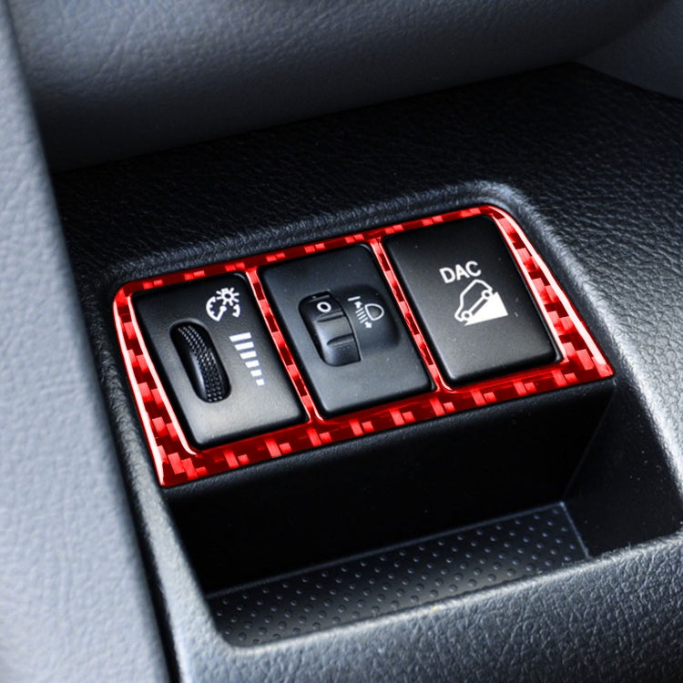Carbon Fibre Headlight Switch Trim for Toyota RAV4 (2006-2013) - Stylish Decorative Upgrade for Left and Right Drive