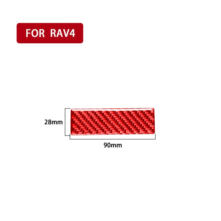 Carbon Fibre Headlight Switch Gasket Decorative Sticker for Toyota RAV4 (2006-2013) - Enhance Your Interior