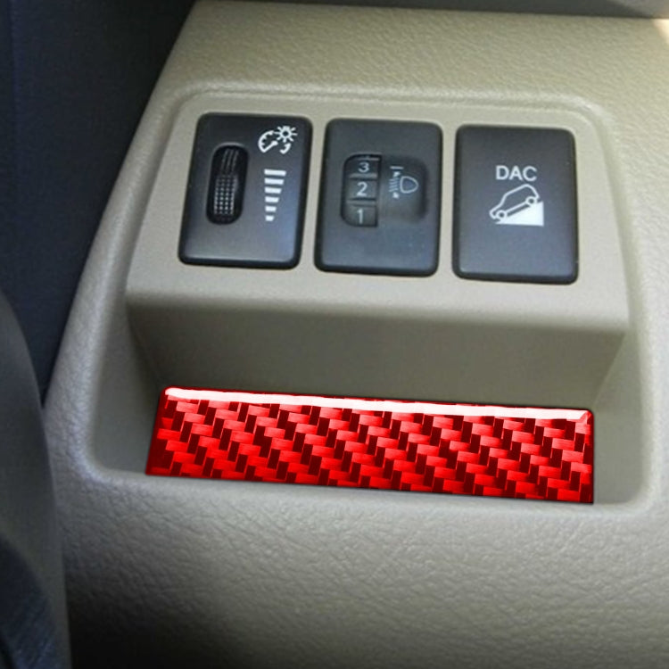 Carbon Fibre Headlight Switch Gasket Decorative Sticker for Toyota RAV4 (2006-2013) - Enhance Your Interior