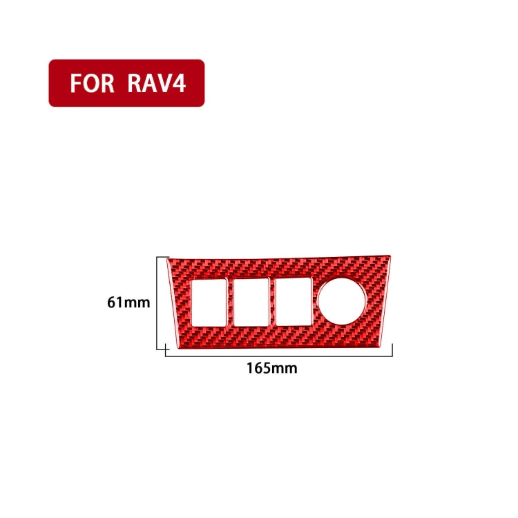 Carbon Fibre Decorative Cigarette Lighting Panel Sticker for Toyota RAV4 (2006-2013) - Left & Right Drive