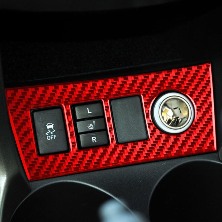 Carbon Fibre Decorative Cigarette Lighting Panel Sticker for Toyota RAV4 (2006-2013) - Left & Right Drive